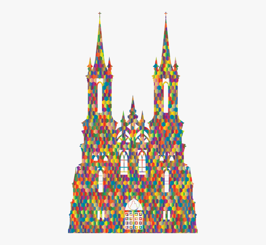 Cathedral,symmetry,place Of Worship - Clip Art, Transparent Clipart
