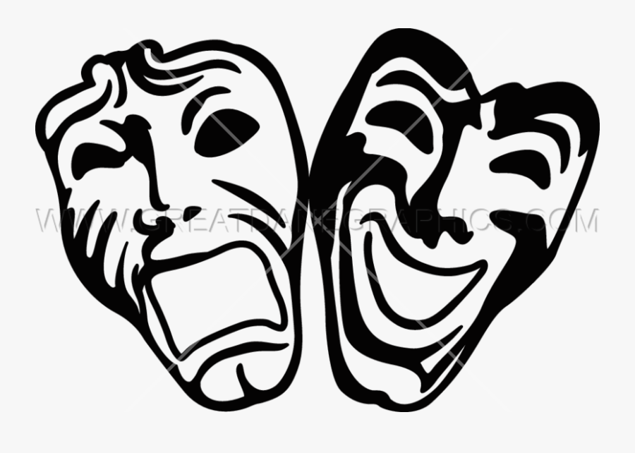 Mask Clipart Comedy Drama - Drama, Transparent Clipart
