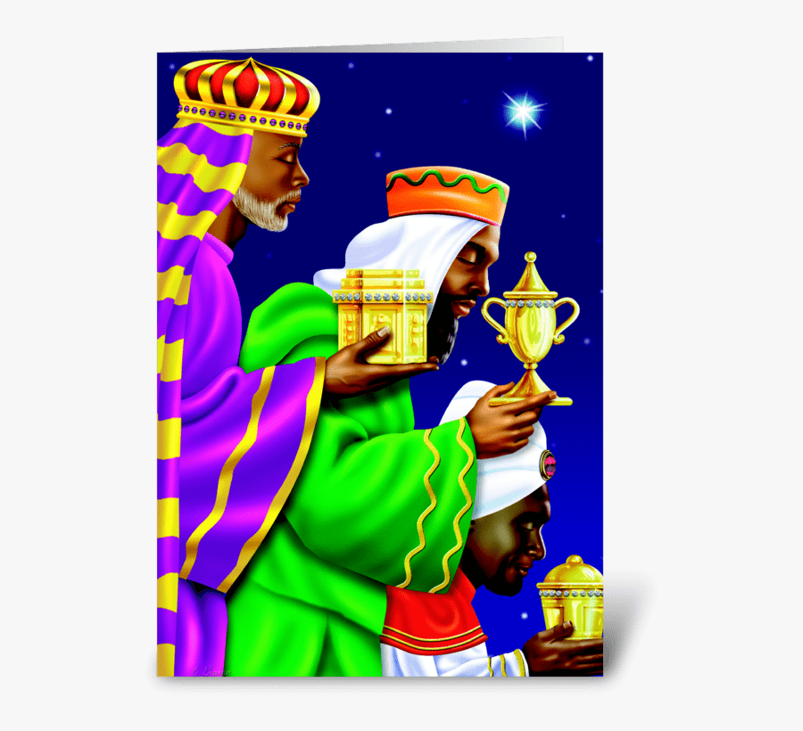 Three Kings Greeting Card - Cartoon, Transparent Clipart