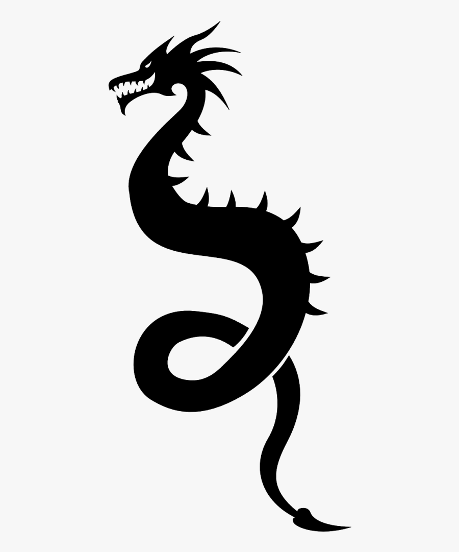 Simple Chinese Dragon Silhouette Clipart Png Download Svg Dragon Free Transparent Clipart Clipartkey