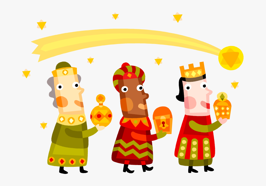 Tres Reyes Magos, Three Wisemen, - Three Kings Day, Transparent Clipart