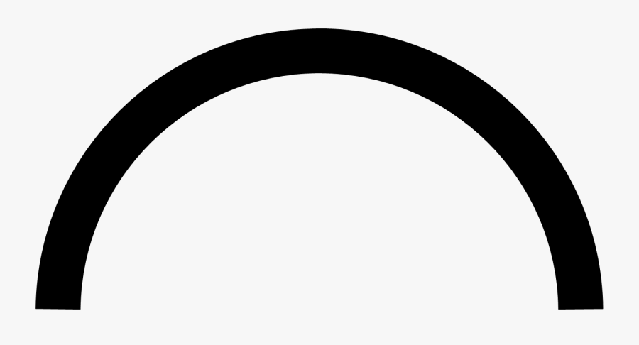 Transparent Semi Clipart - Semi Circle Curved Line, Transparent Clipart