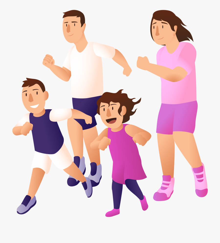 Exercise Nutritioneducationstore Com Jog - Family Exercise Clipart Png, Transparent Clipart