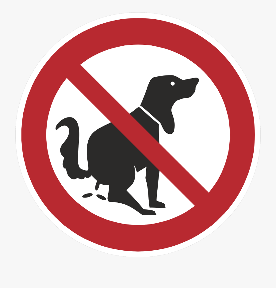 Shield Ban Prohibitory Free Picture - No Dog Poop Sign Germany, Transparent Clipart