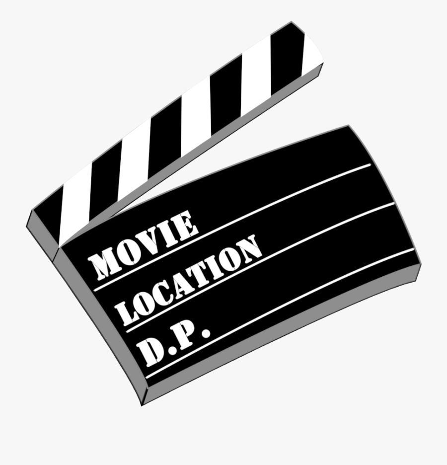 Transparent Movie Clapboard Clipart - Movie Slate, Transparent Clipart