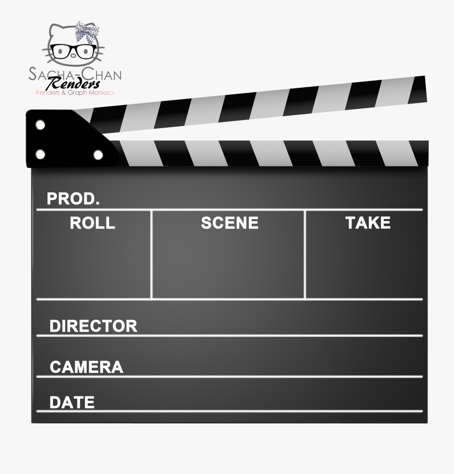 Render Objets Renders Clapet - Film Clapper, Transparent Clipart