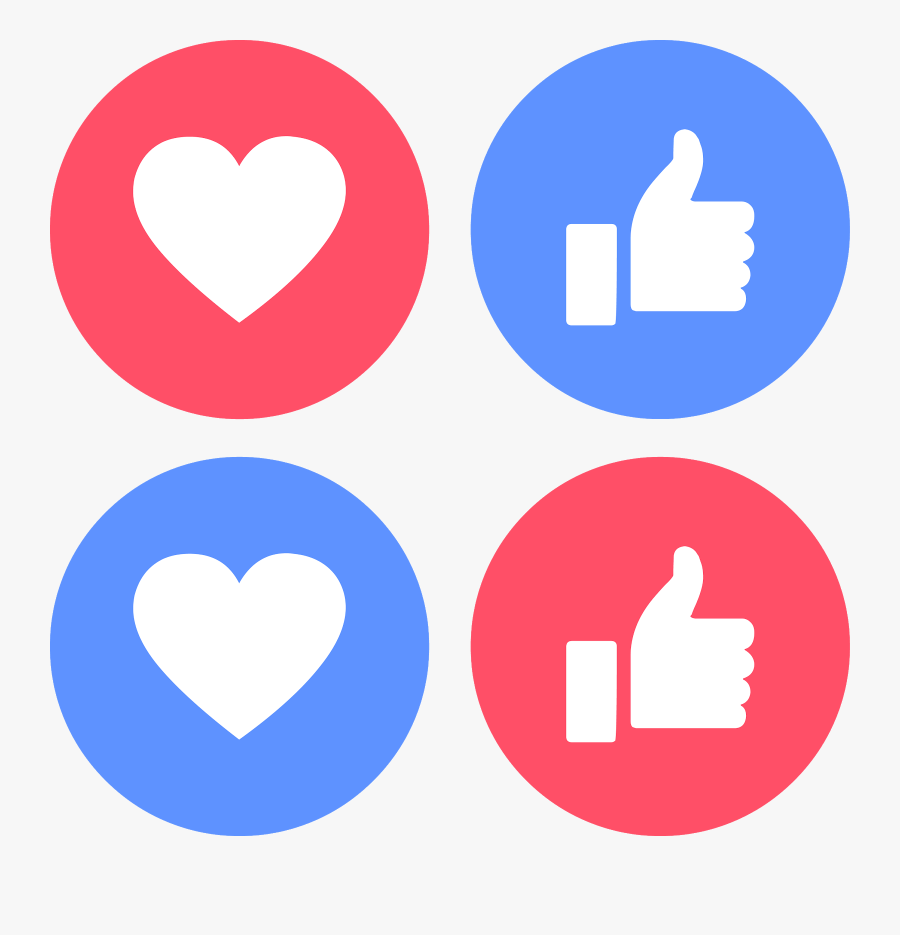 Icon Like Facebook, Transparent Clipart