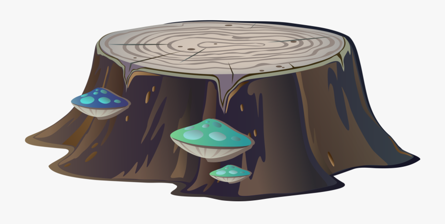 Table,furniture,animated Cartoon - Cartoon Tree Stump Free, Transparent Clipart