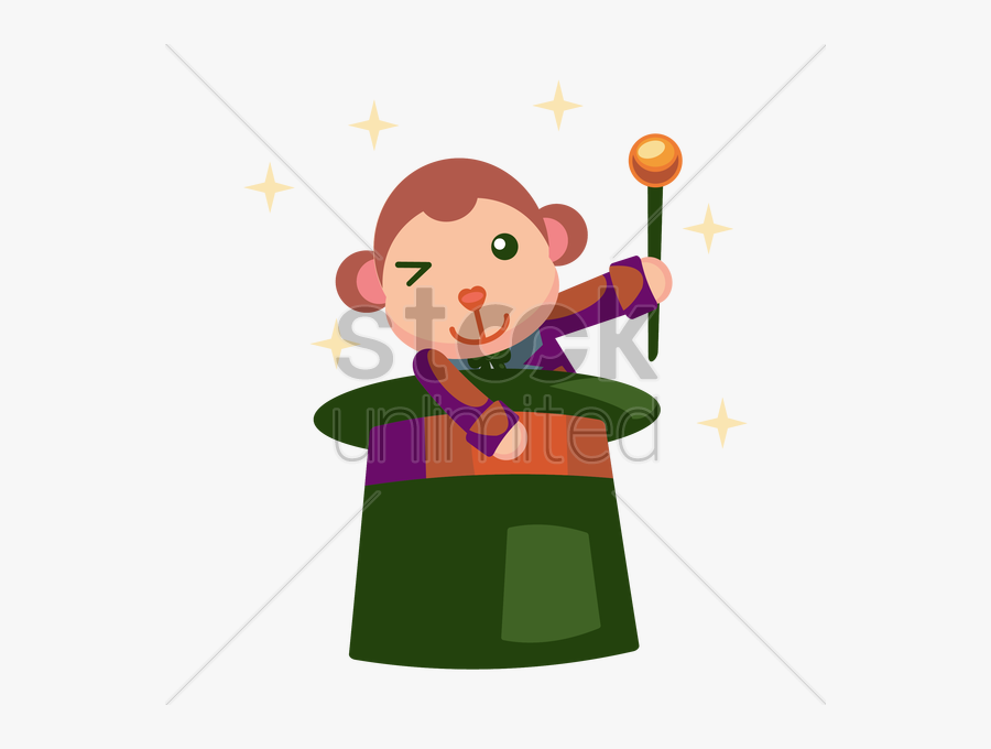 Cartoon Magician In Circus Clipart Magician Clip Art - Cartoon Magician, Transparent Clipart