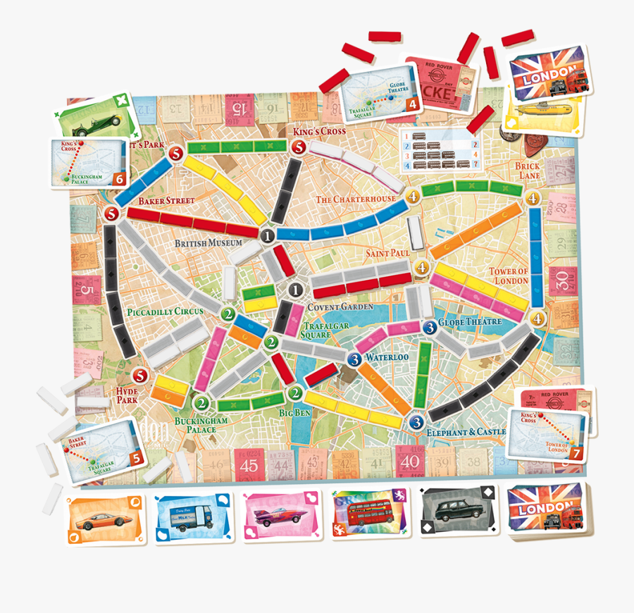 Transparent Blank Ticket Png - Ticket To Ride London, Transparent Clipart