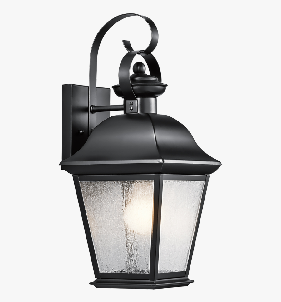 Clip Art Outdoor Wall Sconce Garage - Kichler 9708bk, Transparent Clipart