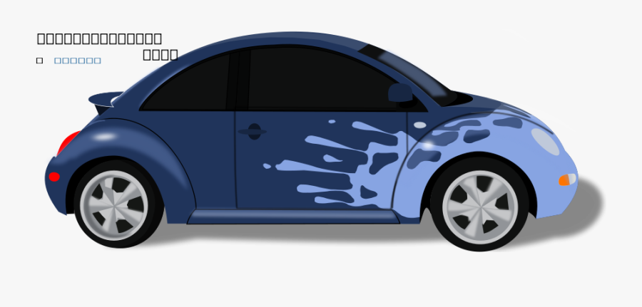 Beetle By Giggle Car Medium 600pixel Clipart, Vector - Paint Splash On Car, Transparent Clipart