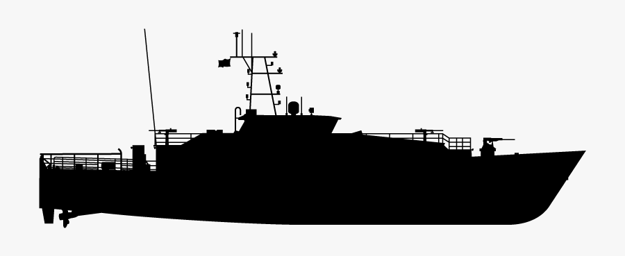 Clip Art Navy Ship Silhouette - Warship, Transparent Clipart