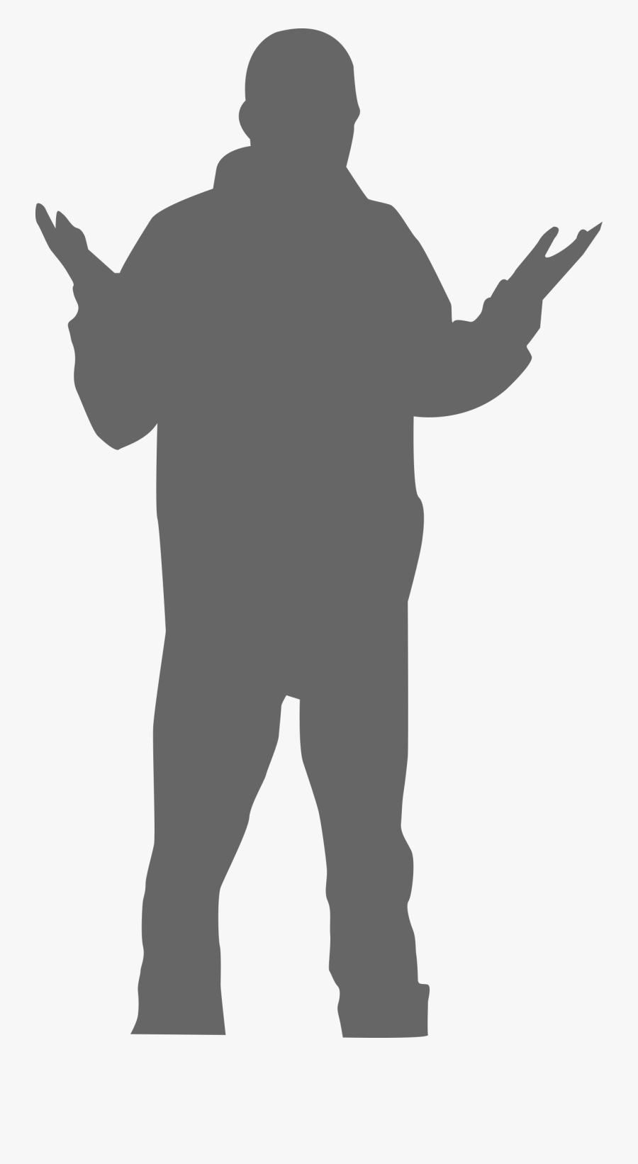 Clipart - Single Man Black Png, Transparent Clipart