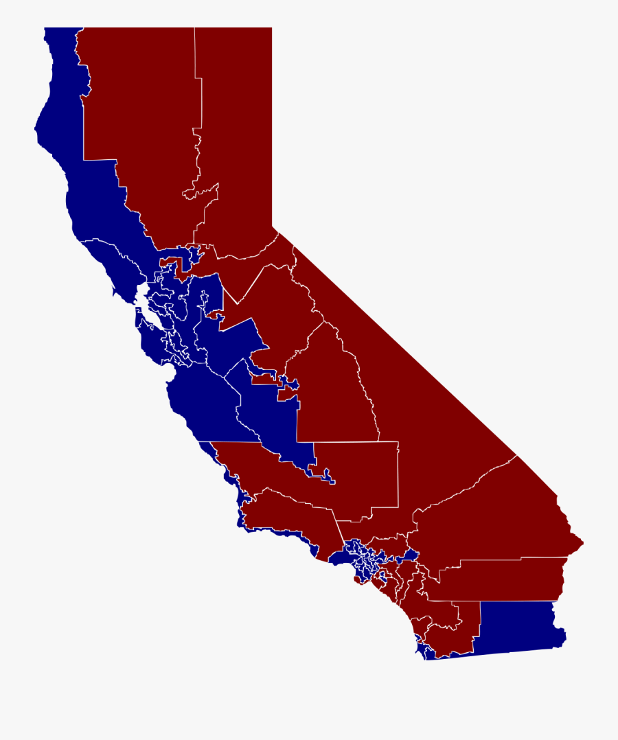 California District Map By Party , Free Transparent Clipart ClipartKey