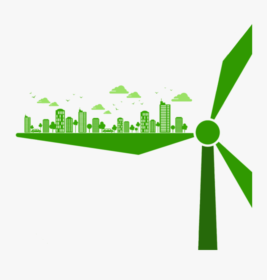 Renewable Energy Sources Background, Transparent Clipart