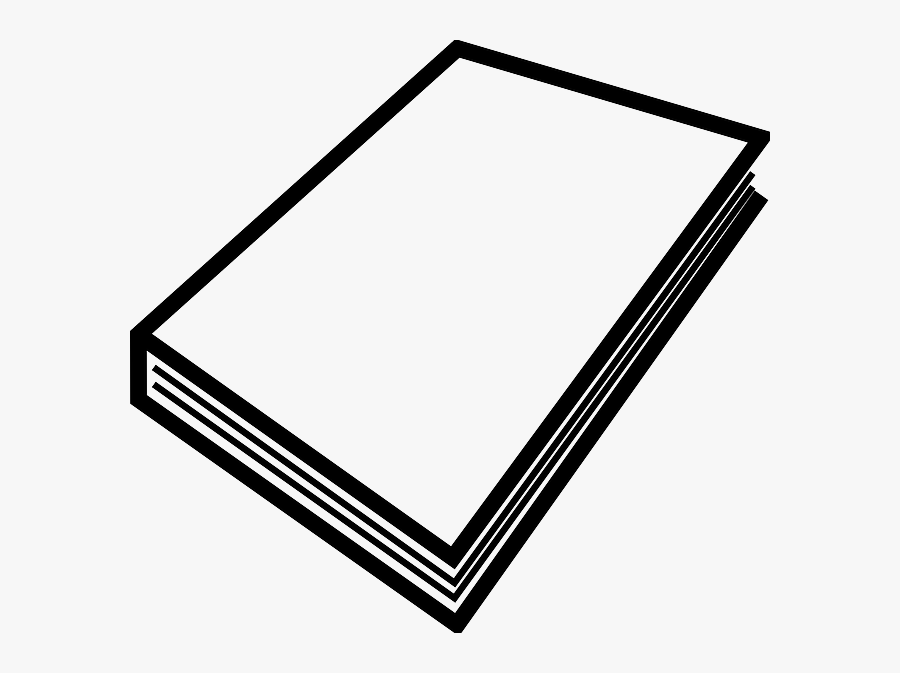 Black, Education, Outline, Open, White, Cartoon - Outline Drawing Of A Book, Transparent Clipart