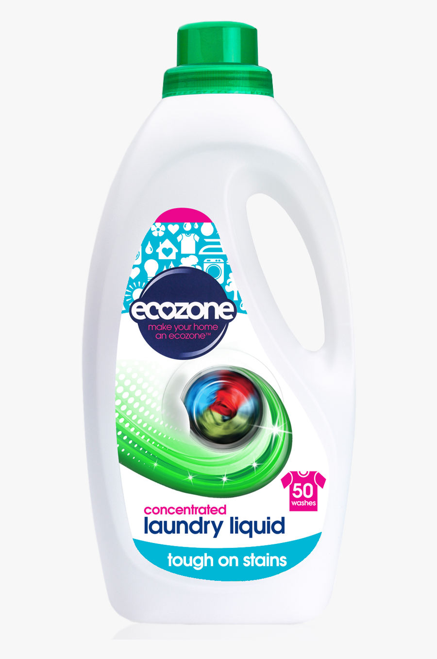 Ecozone Laundry Bio Detergent 2l - Palm Oil Free Washing Detergent, Transparent Clipart
