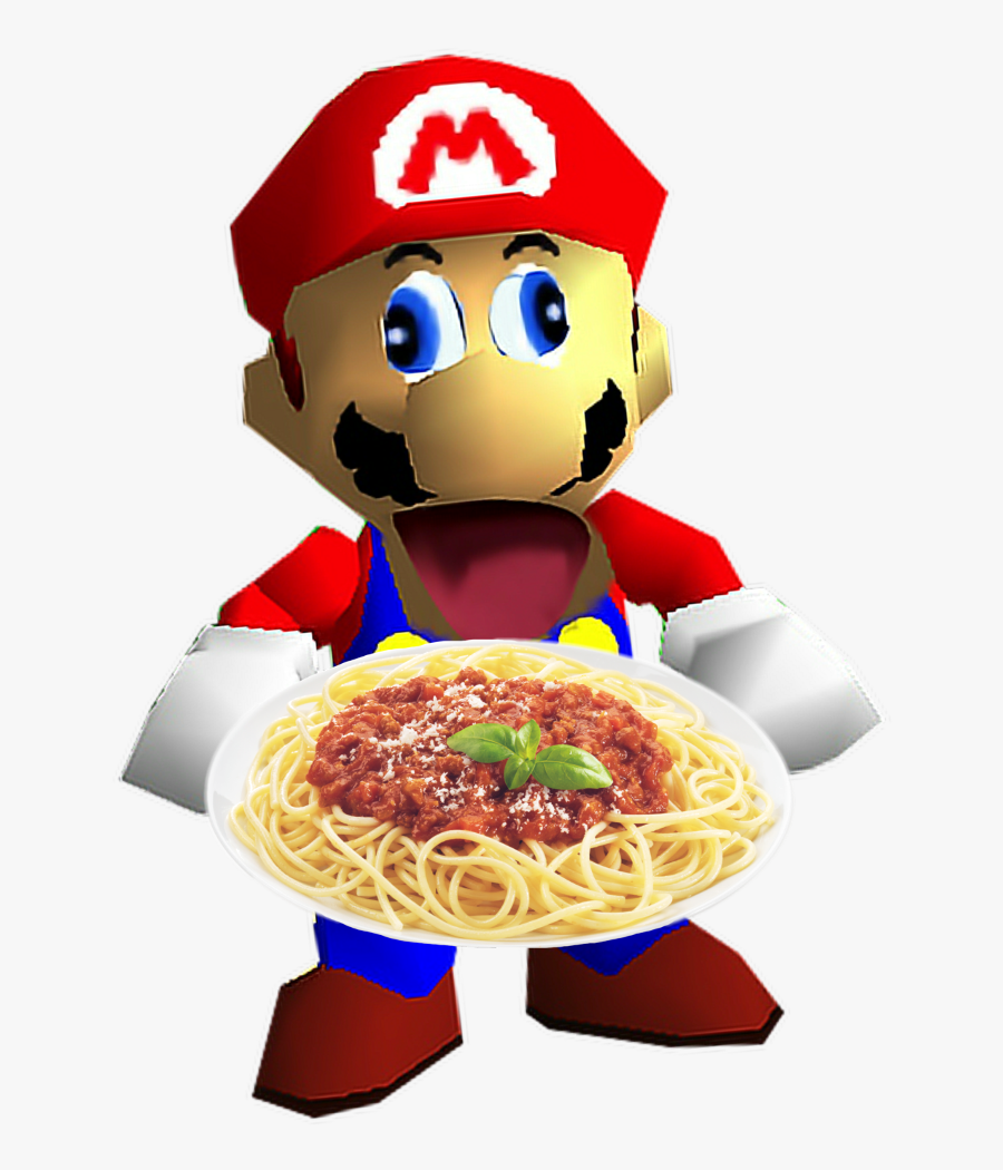 #smg4 #spaghetti #fatitalianmario - Super Mario 64 Mario Sprite, Transparent Clipart