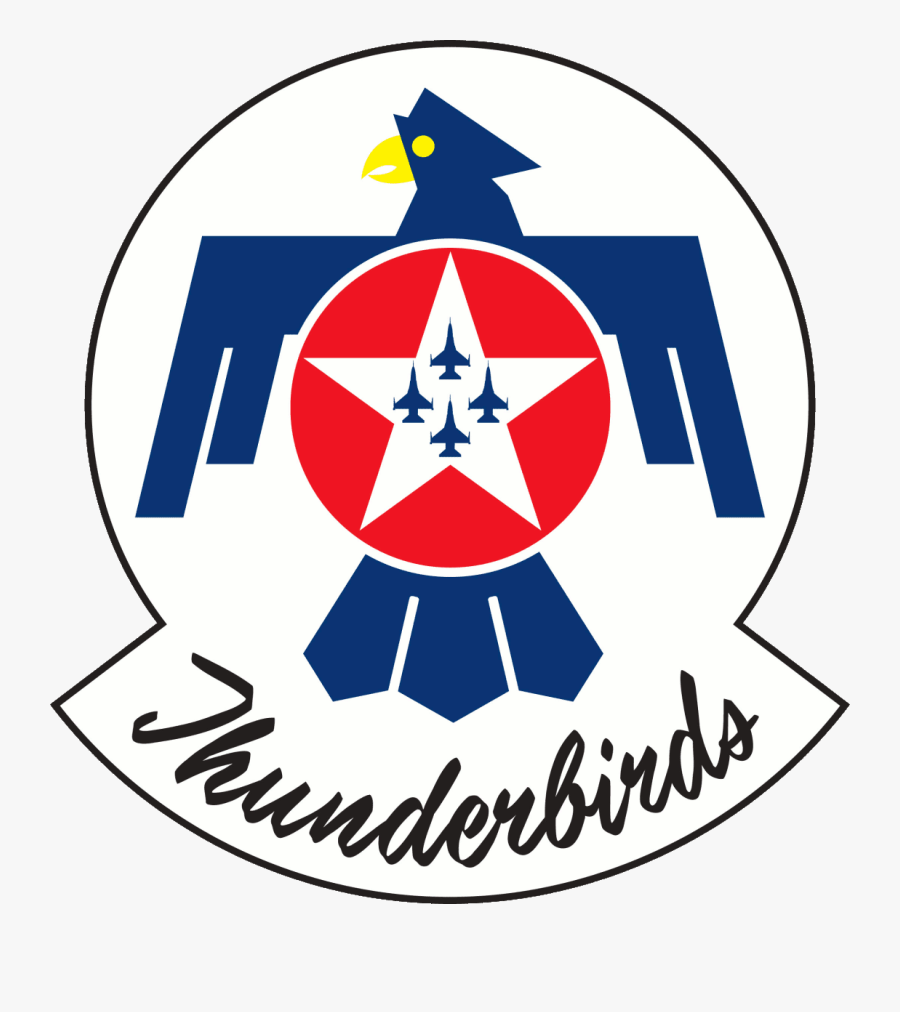 Air Force Thunderbirds Logo, Transparent Clipart