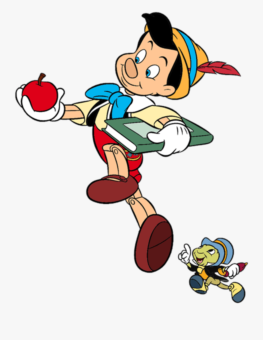 Freetoedit Pinocchio Disney Puppet Gotoschool Wood - Pinocchio Et Jiminy Cricket, Transparent Clipart