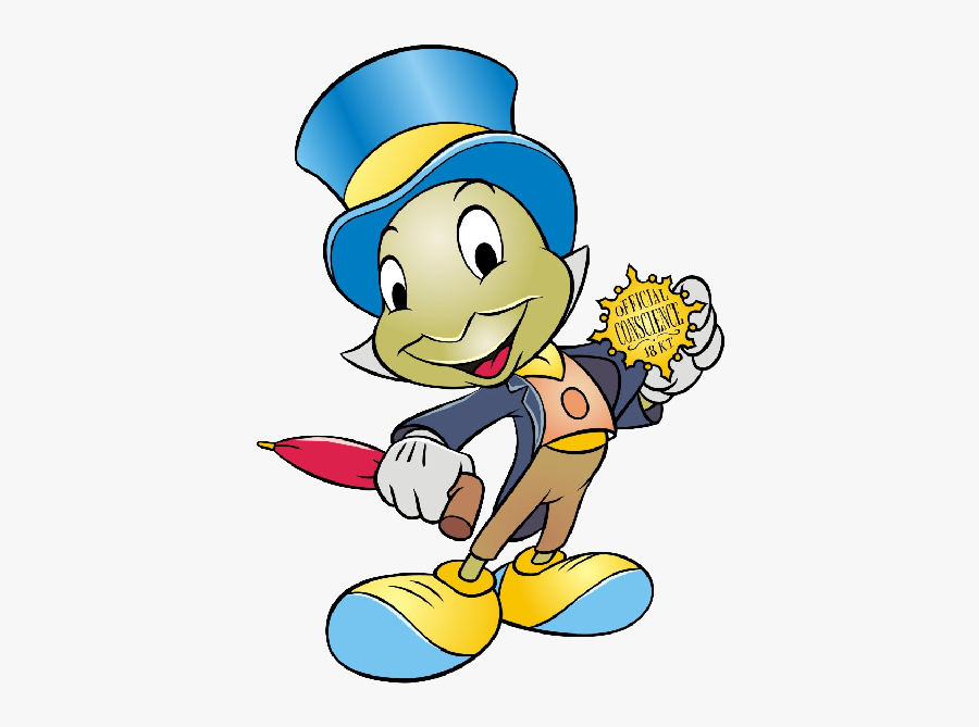 Cricket Clipart Character Disney - Pinocchio Clipart, Transparent Clipart