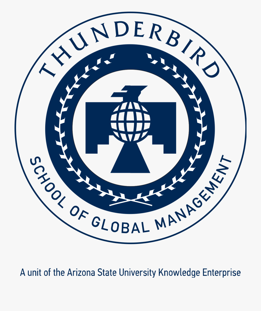 Transparent Arizona State University Logo Png - Thunderbird School Of Global Management, Transparent Clipart