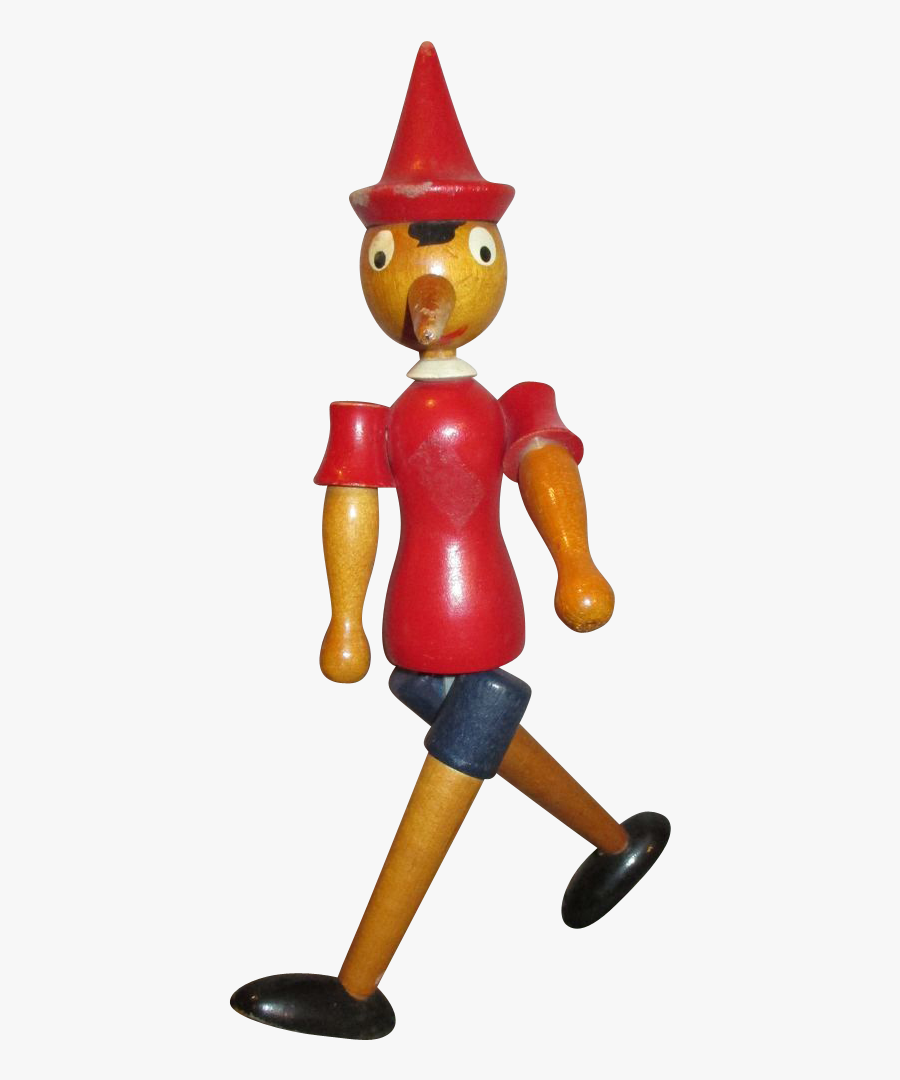 Vintage Wooden Pinocchio Doll - Wooden Pinocchio Doll Transparent, Transparent Clipart
