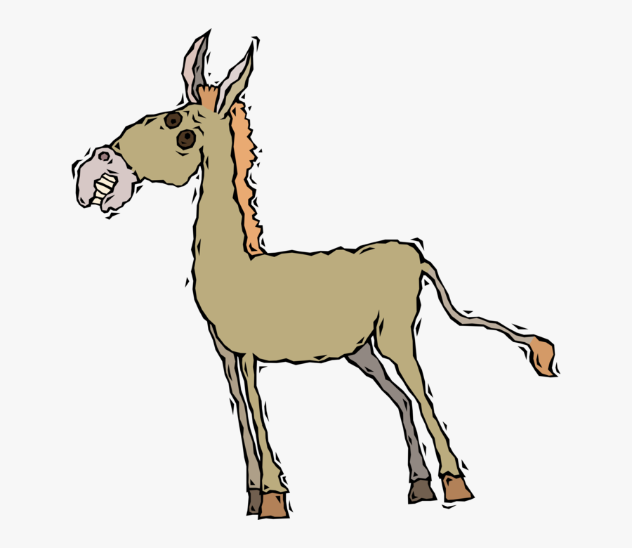 Transparent Jackass Clipart - Tall Donkey, Transparent Clipart