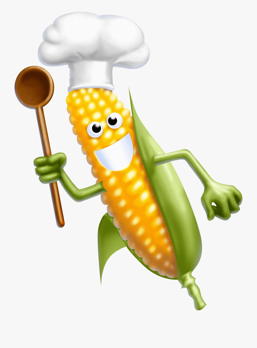 Corn Clipart Yellow Fruit Roast Clip Art Transparent - Fruit Et Legume Rigolo, Transparent Clipart