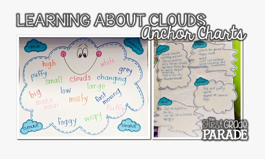 First Grade Weather Anchor Chart, Transparent Clipart