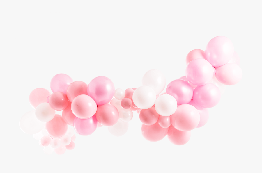 Transparent Its A Girl Clipart - Pink Balloon Garland Png, Transparent Clipart
