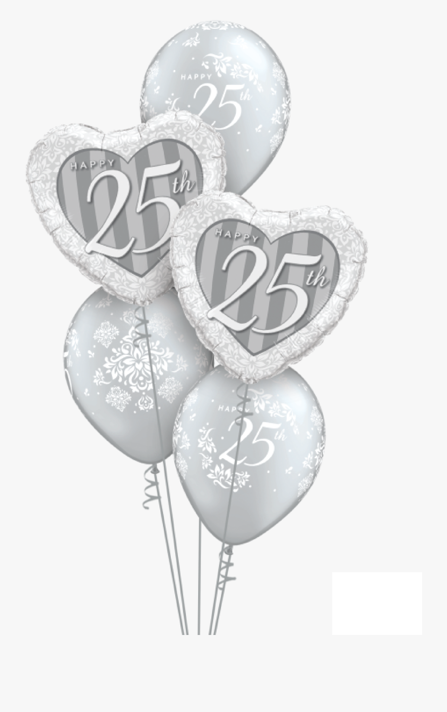 25th Anniversary Balloon, Transparent Clipart