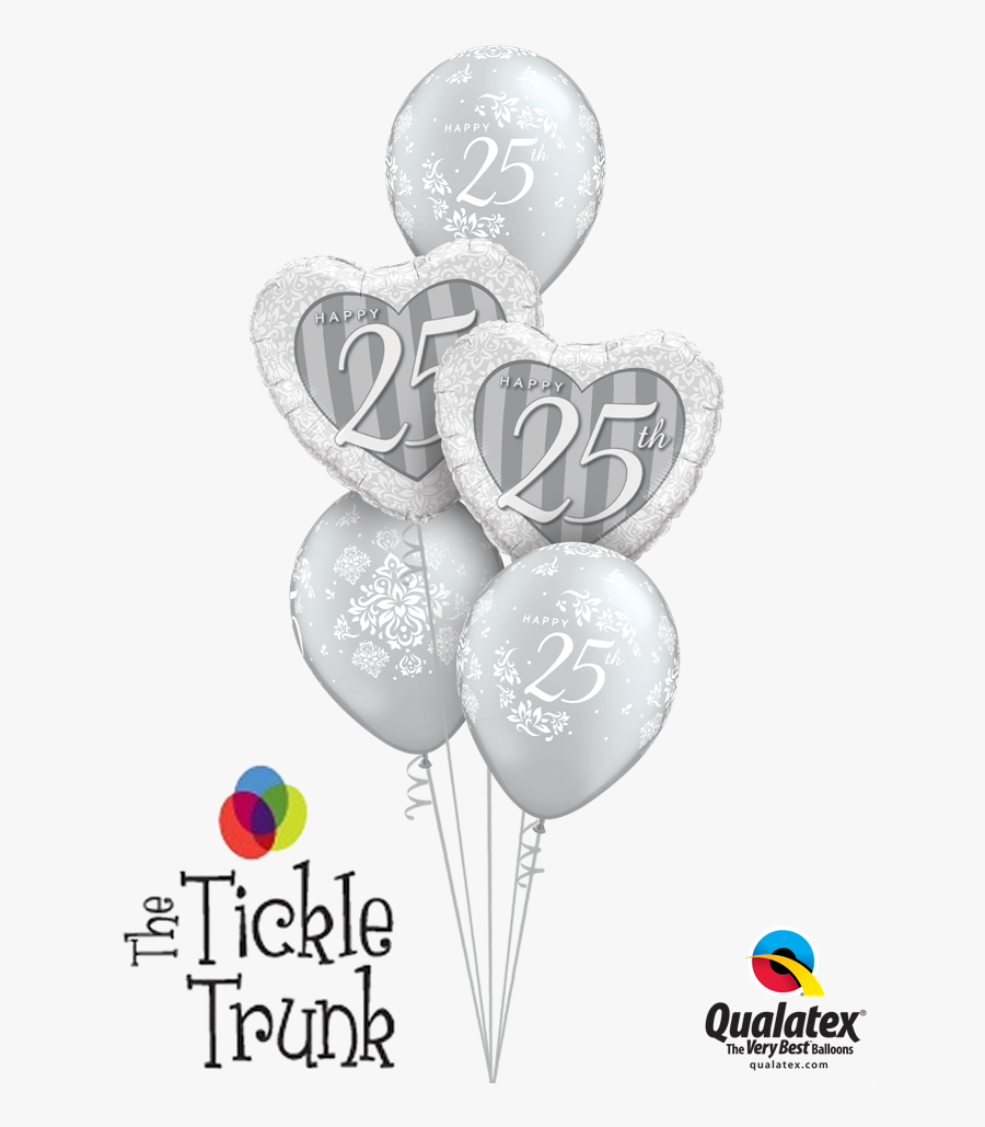 Transparent Silver Balloons Png - Chrome Balloon Bouquet Qualatex, Transparent Clipart