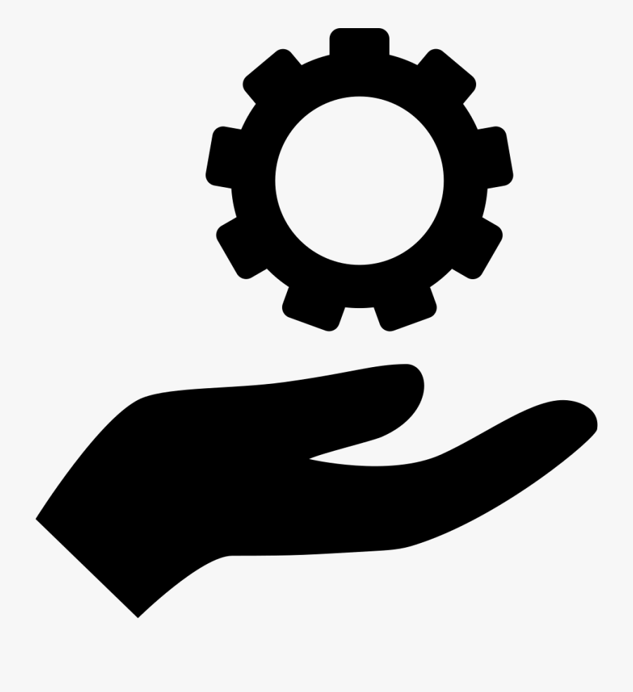 Hand Holding Up A Gear Svg Png Icon Free Download - Hand Holding Gear Icon, Transparent Clipart
