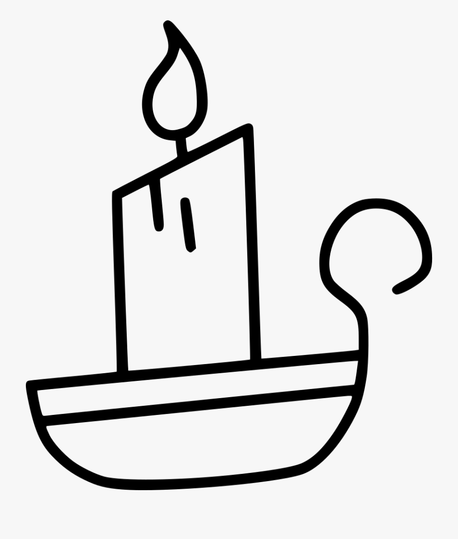 Candle Light Winter New Year Glow Comments, Transparent Clipart