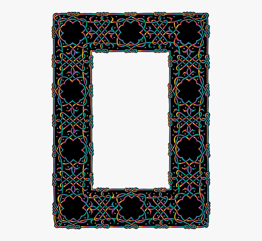 Picture Frame,symmetry,window - Celtic Frame Png, Transparent Clipart