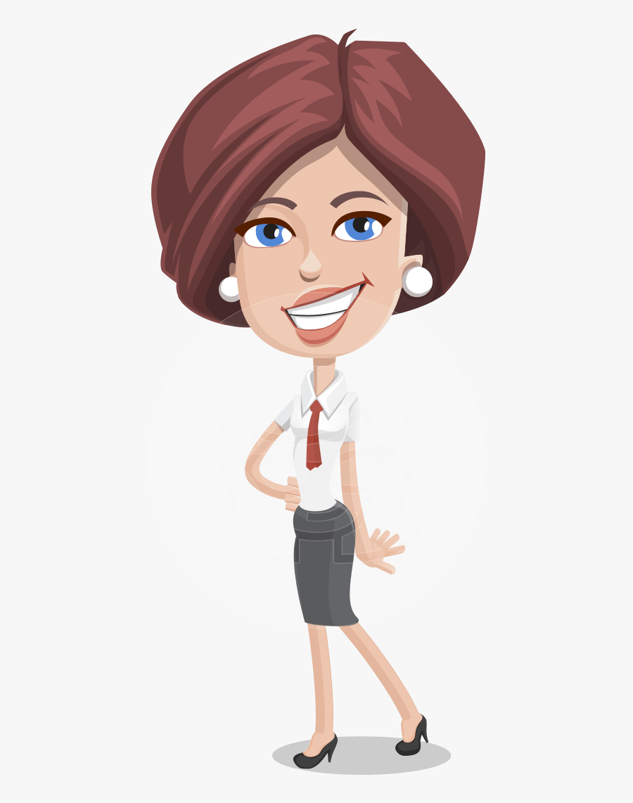Transparent Female Png - Woman Cartoon Character Png, Transparent Clipart