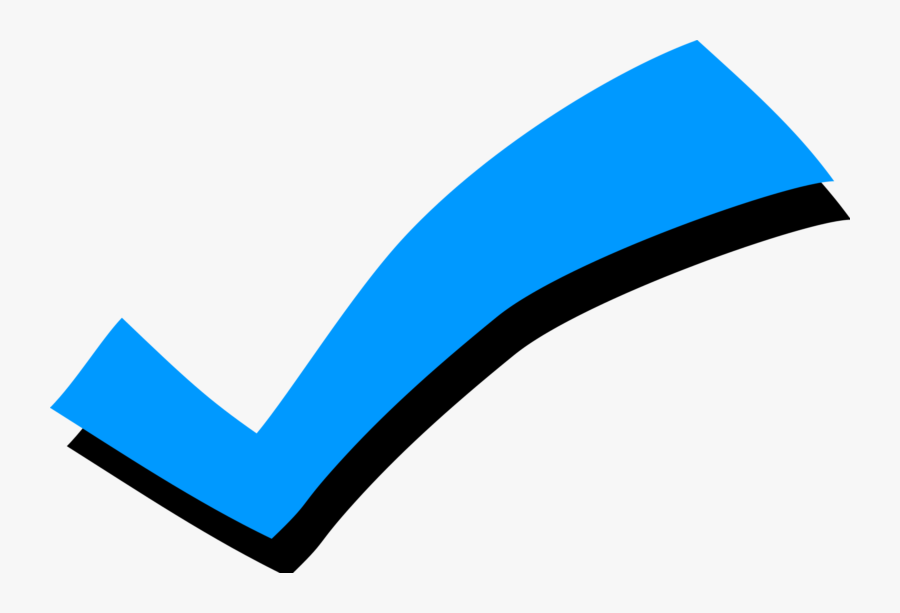 Check Mark Clipart Blue, Transparent Clipart