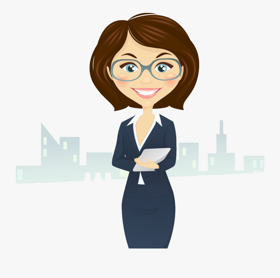 Transparent Professional Woman Clipart - Professional Woman Cartoon, Transparent Clipart