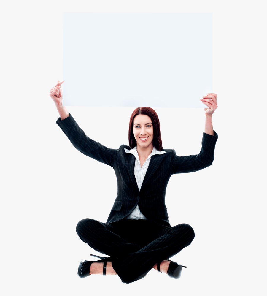 Business Woman Sitting Transparent, Transparent Clipart
