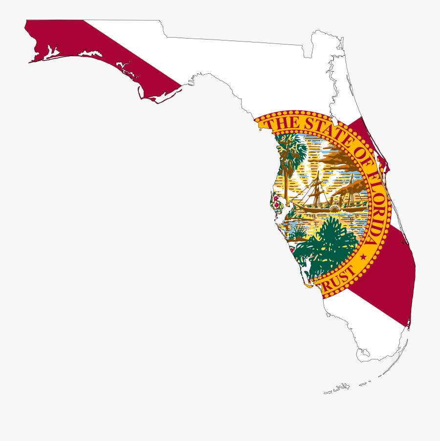 Clipart - State Of Florida Flag, Transparent Clipart