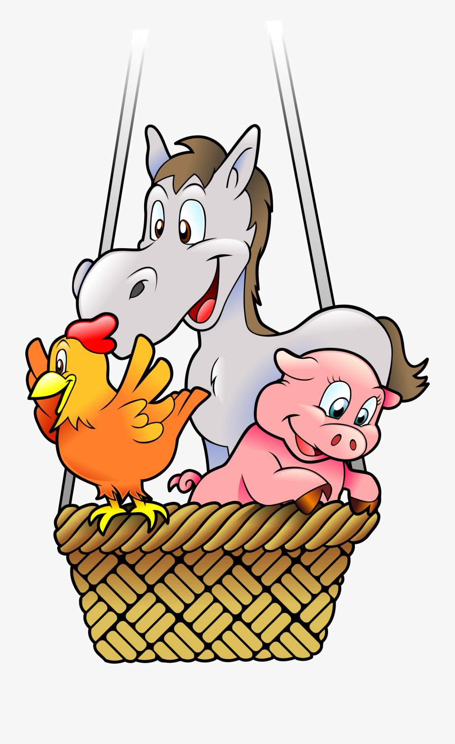 Transparent Insect Clipart - Animals With Balloons Clipart, Transparent Clipart