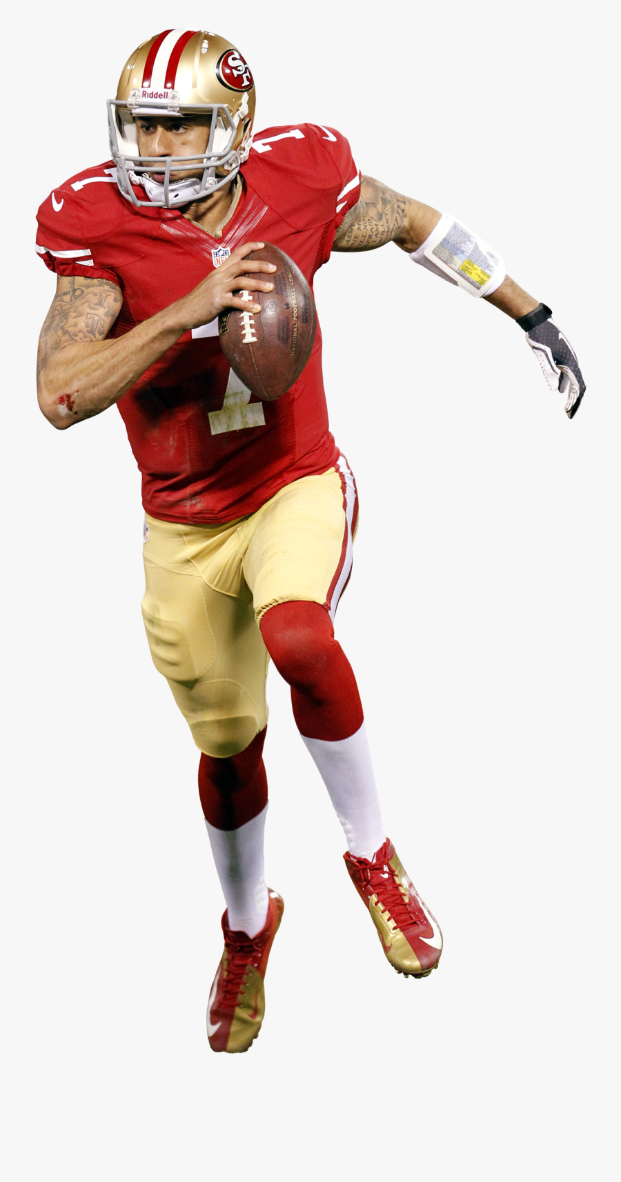 Francisco San Miami Football Bowl American 49ers Clipart - Colin Kaepernick No Background, Transparent Clipart