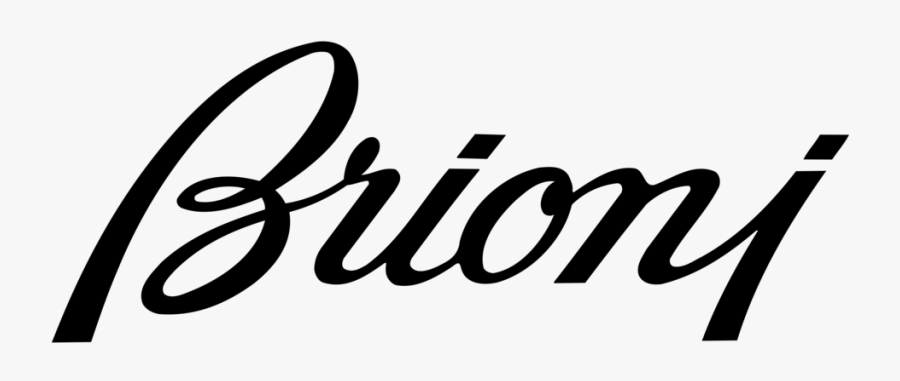 Brioni Logo Logotype Emblem Black - Brioni Logo Png, Transparent Clipart
