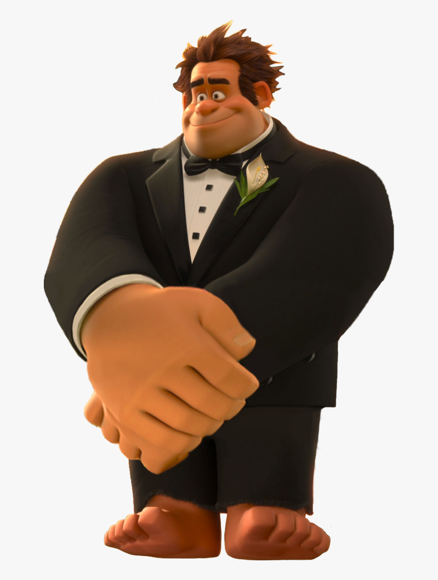 Suit Clipart Wedding Tux - Wreck It Ralph In A Suit, Transparent Clipart