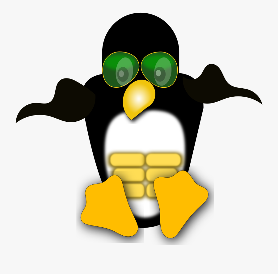 Flightless Bird,vertebrate,yellow - Tux, Transparent Clipart