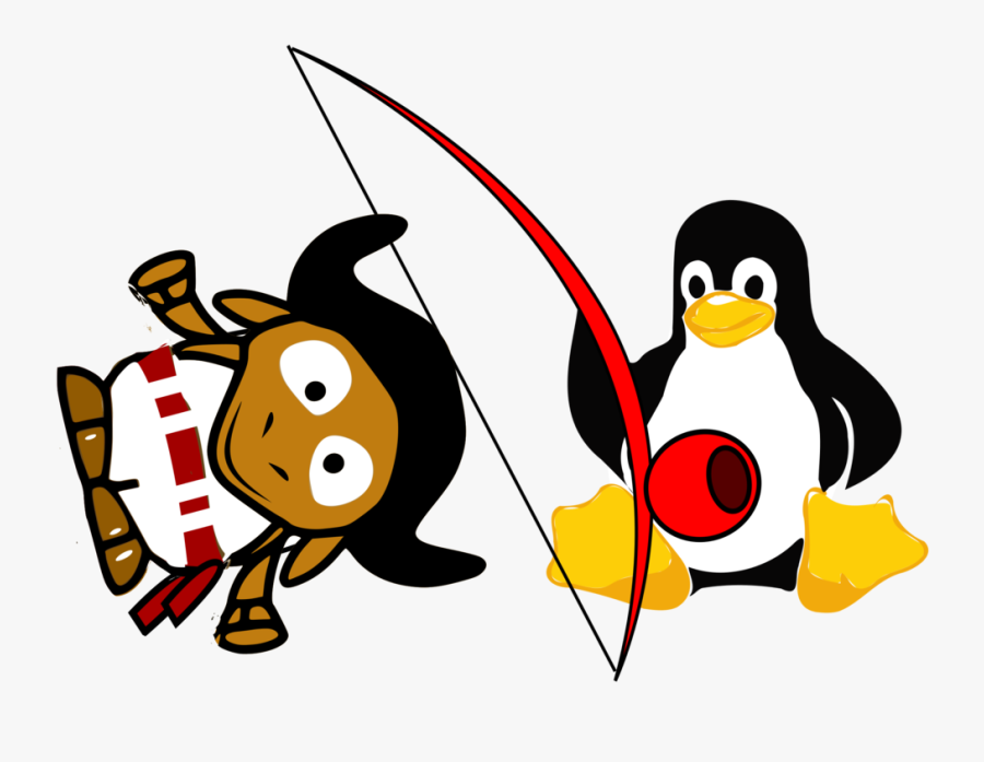 Gnu Tux Capoeira - Clip Art, Transparent Clipart