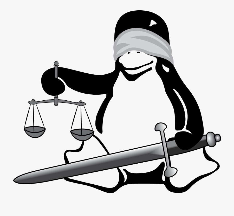 - Linux Tux Black White Clipart , Png Download - Tux Linux Black And White, Transparent Clipart