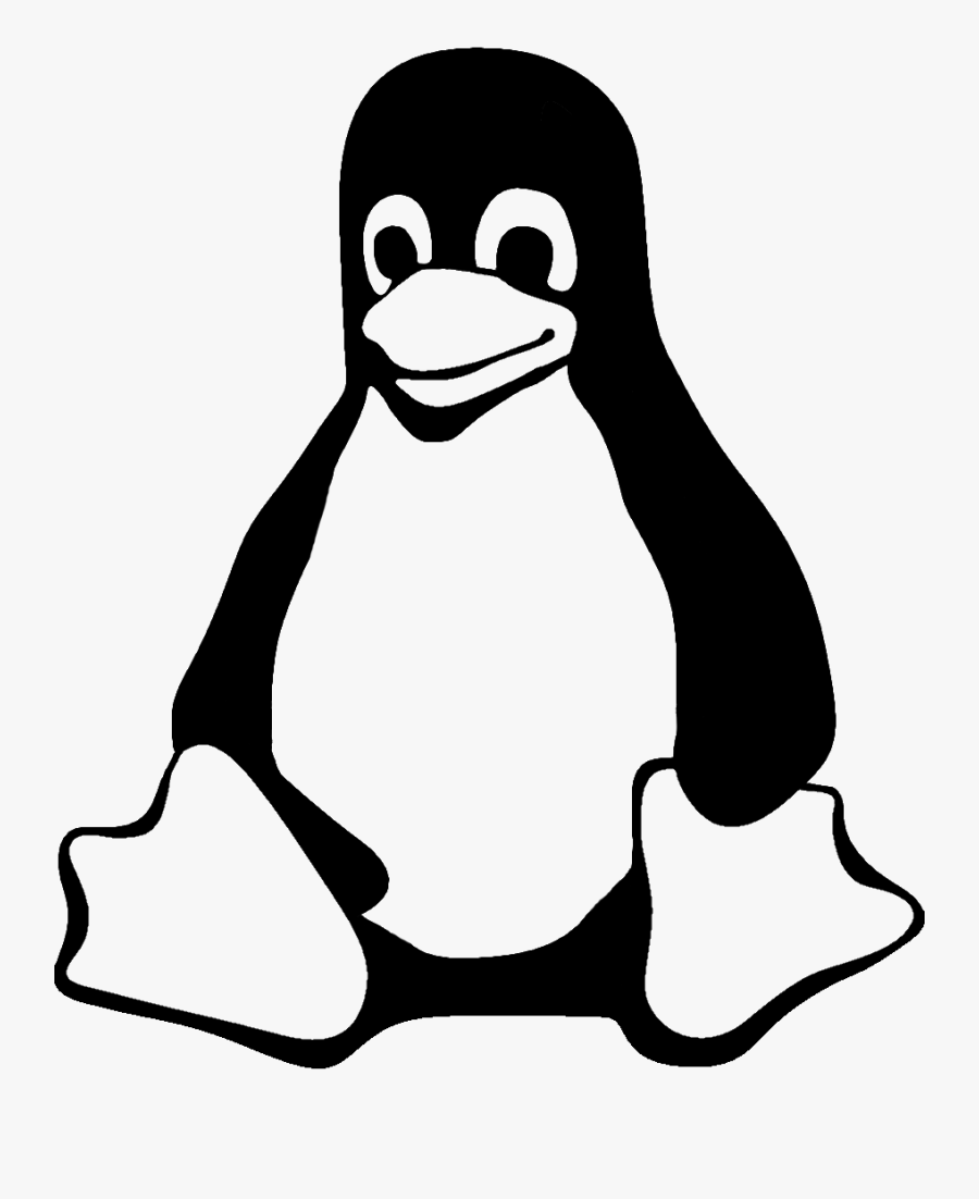Linux And Windows Hosting Clipart , Png Download - Linux Logo Black And White, Transparent Clipart